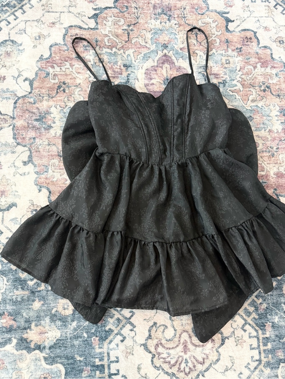 Sugar Thrillz Elegant Black Mini Dress with Big Bow